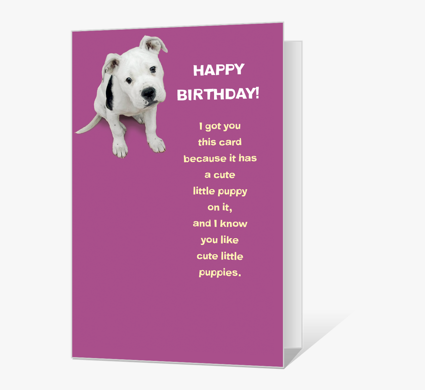 Cute Little Puppy Printable - Printable Birthday Cards For Wife, HD Png Download, Free Download