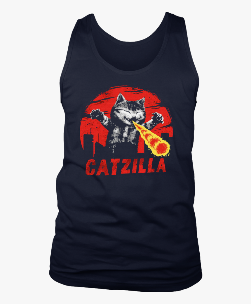 Catzilla Funny Cute Cat Kitten T-shirt - T-shirt, HD Png Download, Free Download