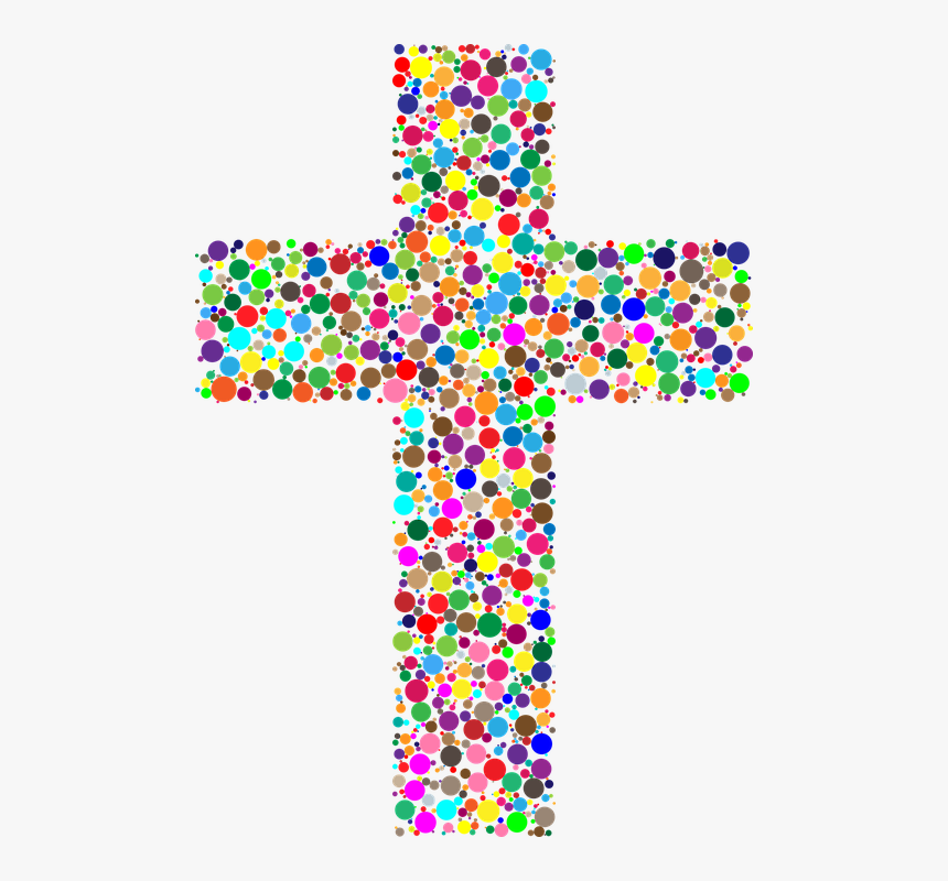 Jesus, Christ, Cross, Crucifix, Christian, Catholic - Colorful Cross Transparent Background, HD Png Download, Free Download