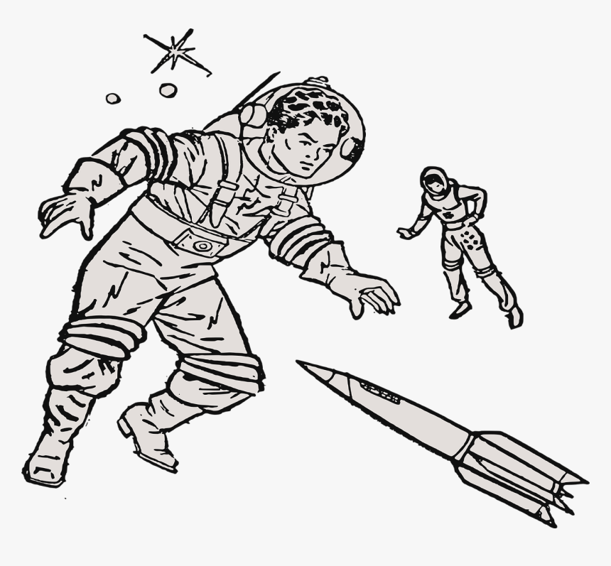 Drawing With Color Astronaut, HD Png Download, Free Download