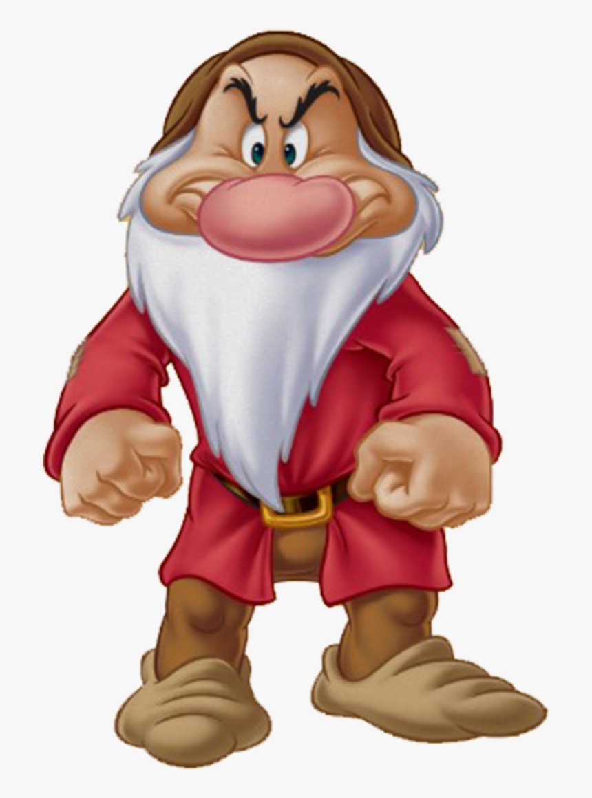 47276 - Grumpy Snow White Dwarfs, HD Png Download, Free Download