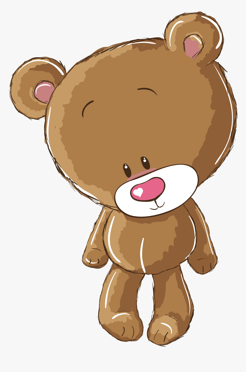 Wedding Invitation Infant Baby Announcement Greeting - Cute Girl Teddy Bear Cartoon Png, Transparent Png, Free Download