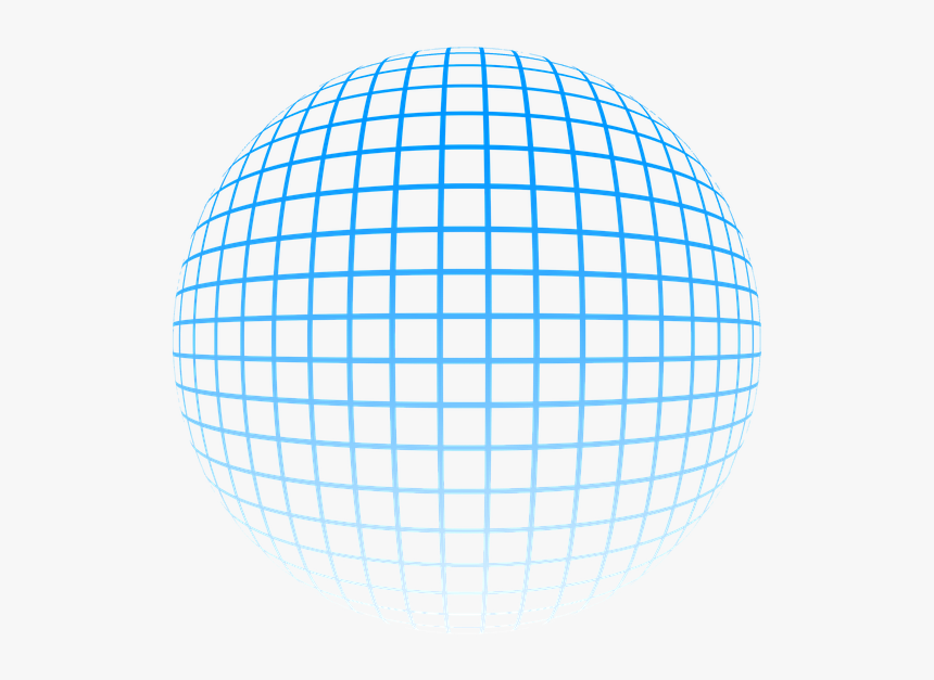 Global, Ball, Diamonds, Grid, Blue, Solo - Fish Eye Perspective Grid, HD Png Download, Free Download
