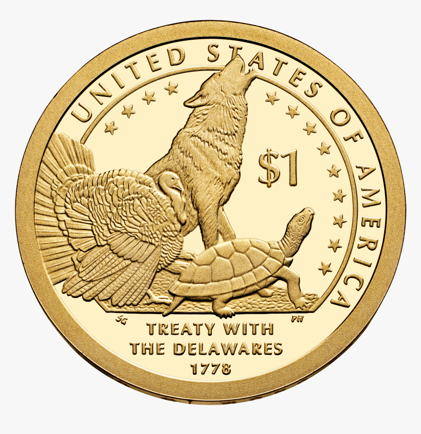 2013 Native American Proof Reverse - Treaty With The Delawares Coin, HD Png Download, Free Download