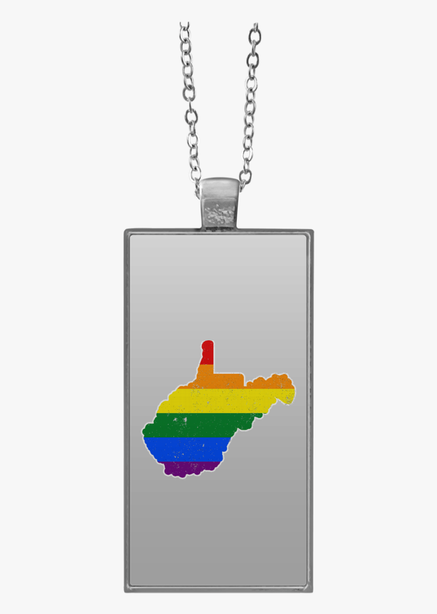 West Virginia Rainbow Flag Lgbt Community Pride Lgbt - Locket, HD Png Download, Free Download