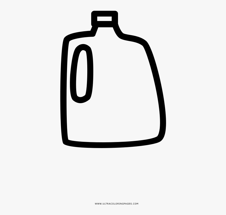 Milk Jug Coloring Page - Design, HD Png Download, Free Download