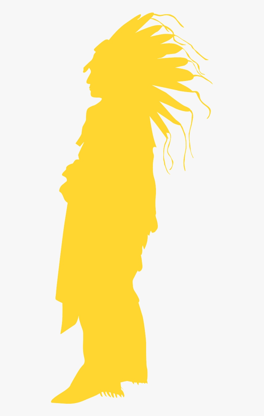 Native American Usa Flag Silhouette, HD Png Download, Free Download