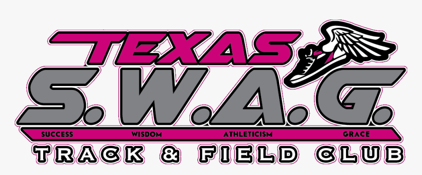 Texas S - W - A - G - Track & Field Club - Track And - Track And Field, HD Png Download, Free Download