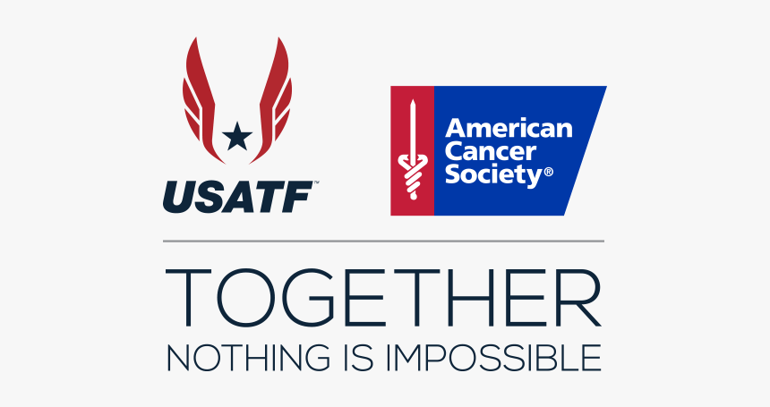 Usatf Logo Sports Alliance Tab - American Cancer Society Partnerships, HD Png Download, Free Download