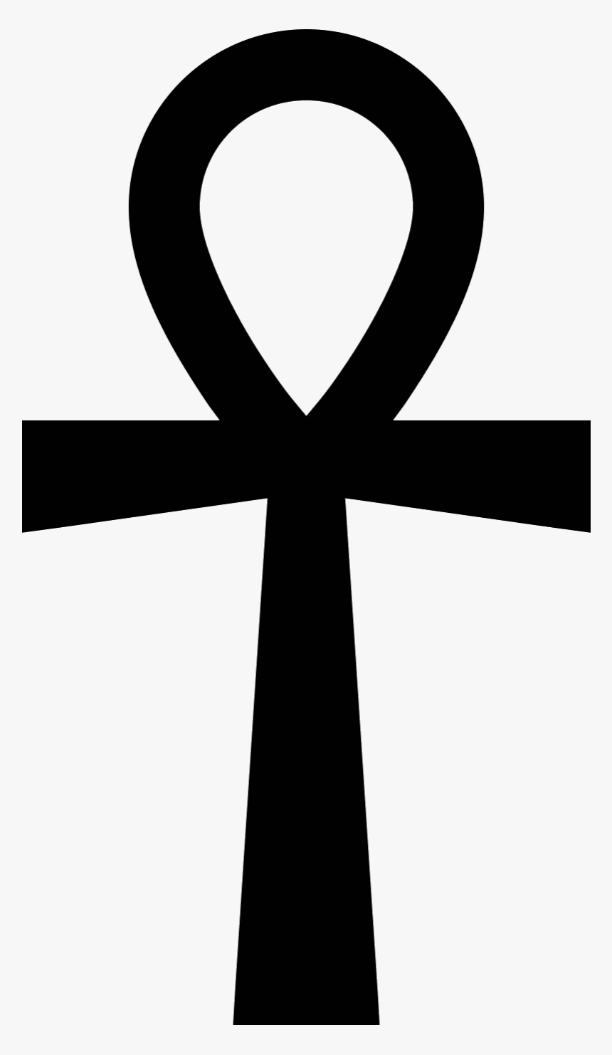 The Icon Is Shaped Like A Cross - Key Of Life Symbol Tattoo, HD Png Download, Free Download