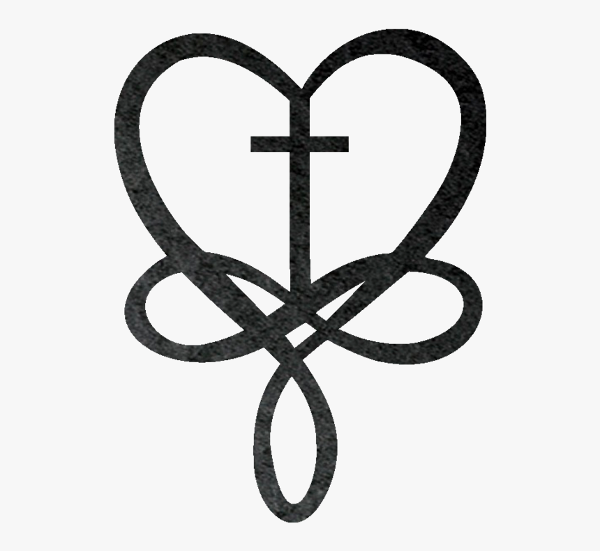 Heart Infinity Metal Wall Art Infinity Sign With Heart And Cross Hd Png Download Kindpng