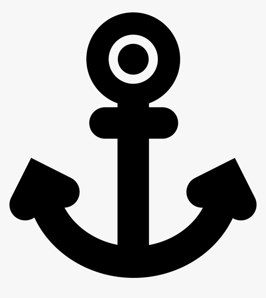 Anchor Tattoo - Anchor Icon Black And White, HD Png Download, Free Download