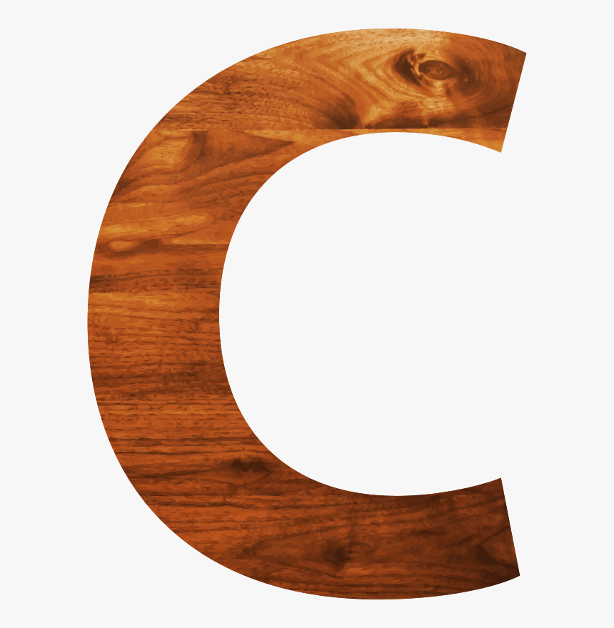 Wood Texture Alphabet C - C Em Png Madeira, Transparent Png, Free Download