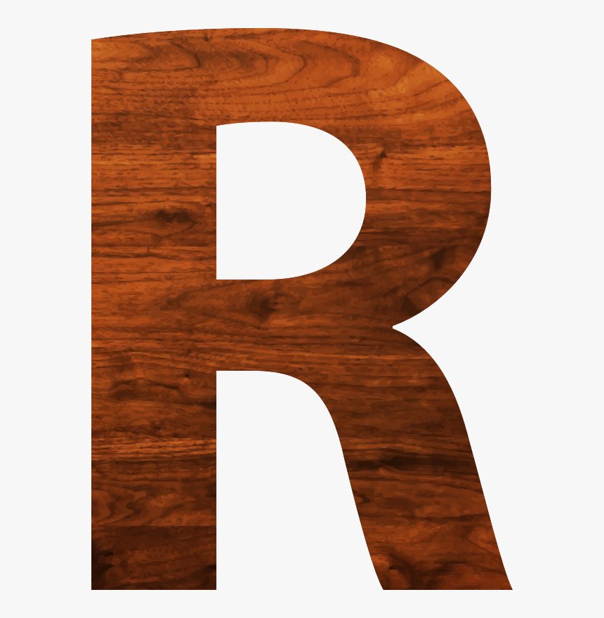 Wood Texture Alphabet R - Wooden R Alphabet, HD Png Download, Free Download