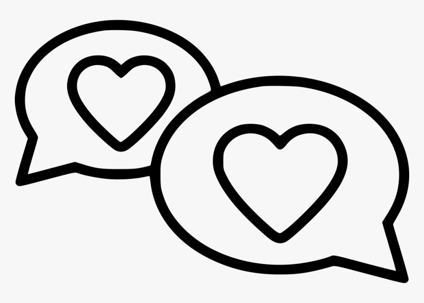 Heart Chat - Chat Icon Heart Transparent, HD Png Download is free transpare...