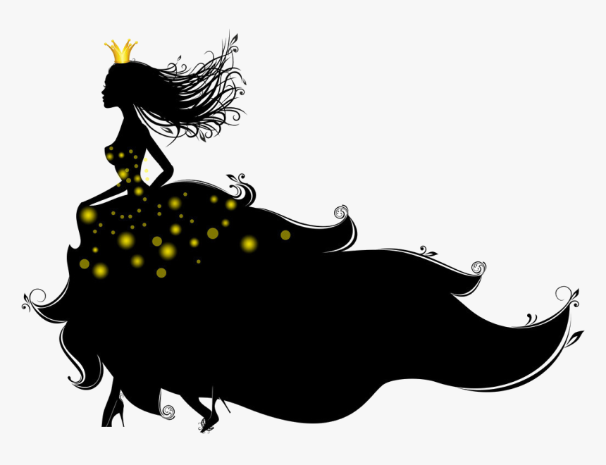 Princess Royale Royal Shadows - Силуэт Девушки В Платье, HD Png Download, Free Download
