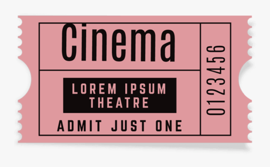 #pink #retro #80s #cinema #movie #ticket #square #tumblr - Clock, HD Png Download, Free Download