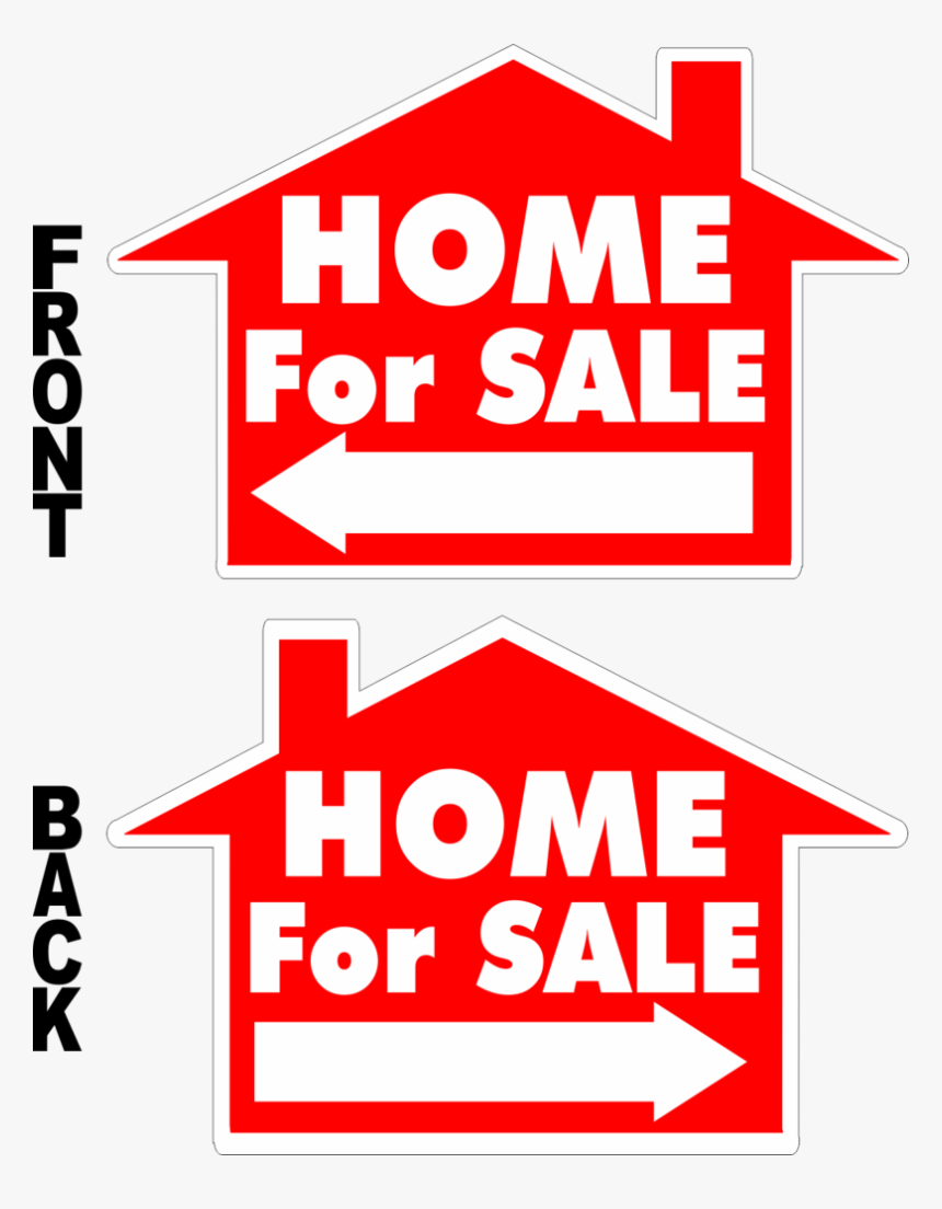 Home For Sale House Shaped Yard Sign - Sign, HD Png Download, Free Download