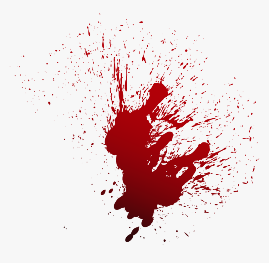 Blood Film Drawing - Blood Stain Png, Transparent Png, Free Download
