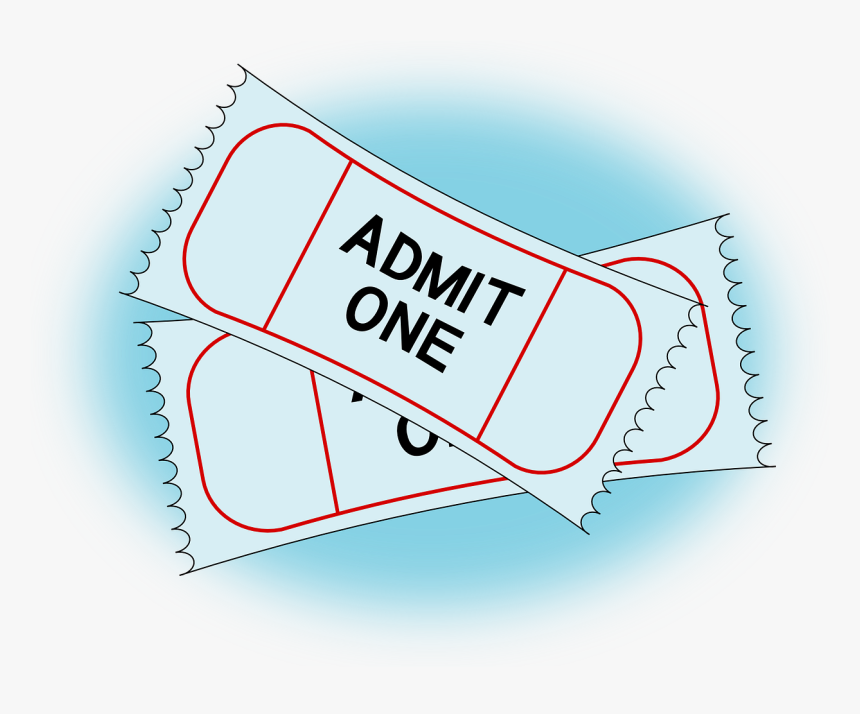 Movie Ticket Clip Art , Png Download Transparent Png - Movie Ticket Clip Art, Png Download, Free Download