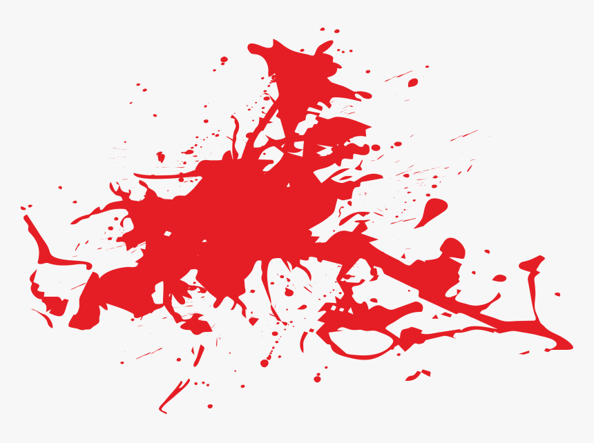 Blood Splatter Film Clip Art - Blood Splatter Clipart, HD Png Download, Free Download