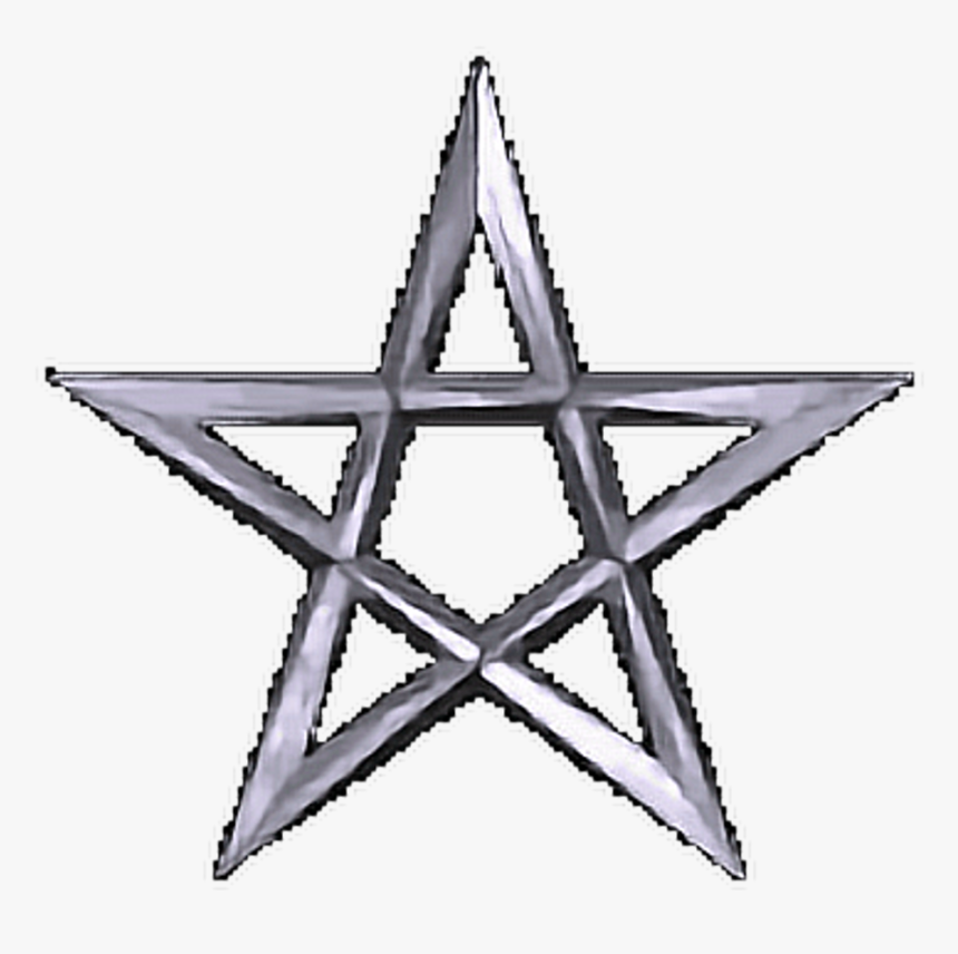 Metal Star Satan Pentagram Demon Devil Freetoedit - Star Morocco Flag, HD Png Download, Free Download