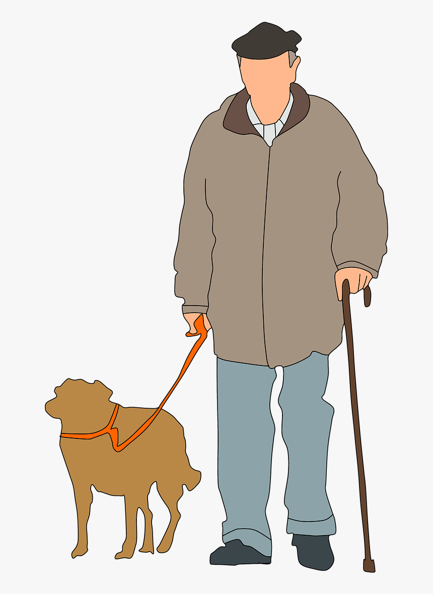 Man And Dog Silhouette Png, Transparent Png, Free Download