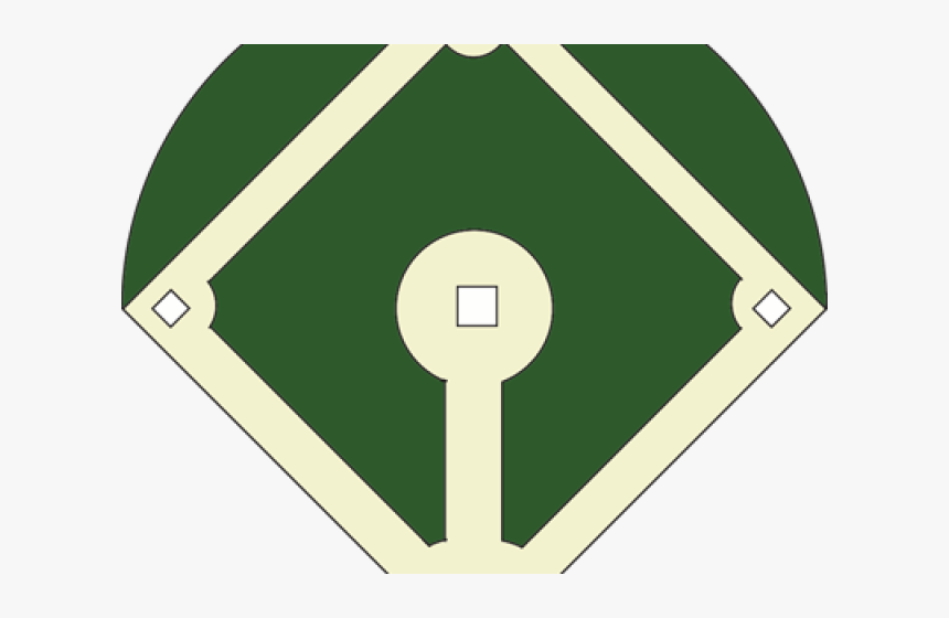 Baseball Stadium Clipart - Baseball Diamond Template, HD Png Download, Free Download