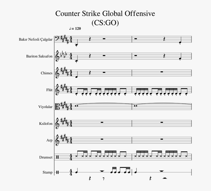 Cs Go Theme Violin Sheet Music, HD Png Download, Free Download