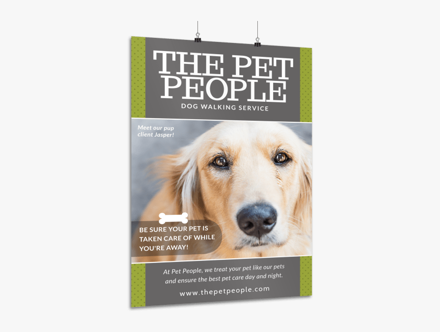 Pet People Dog Walking Poster Template Preview - Companion Dog, HD Png Download, Free Download