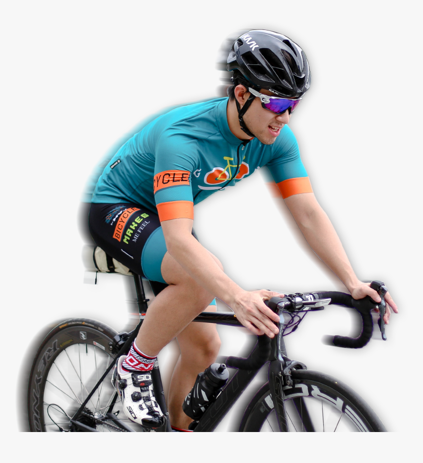 Mountain Bike Riding Png - Mountain Bike Ride With Helmet, Transparent Png, Free Download