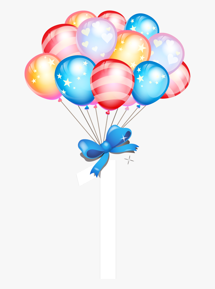 Vector Gift Balloon Birthday Cake Balloons Clipart - Cute Balloons For Birthday, HD Png Download, Free Download