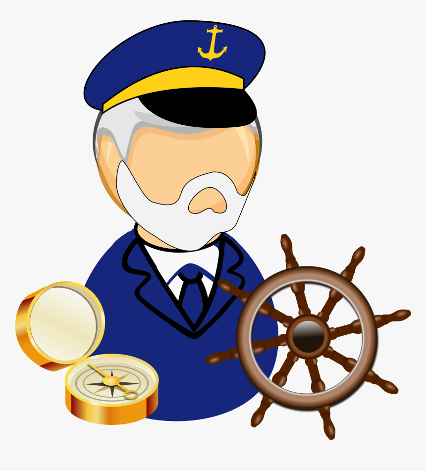 Sea Captain Clip Arts - Sea Captain Clipart, HD Png Download, Free Download
