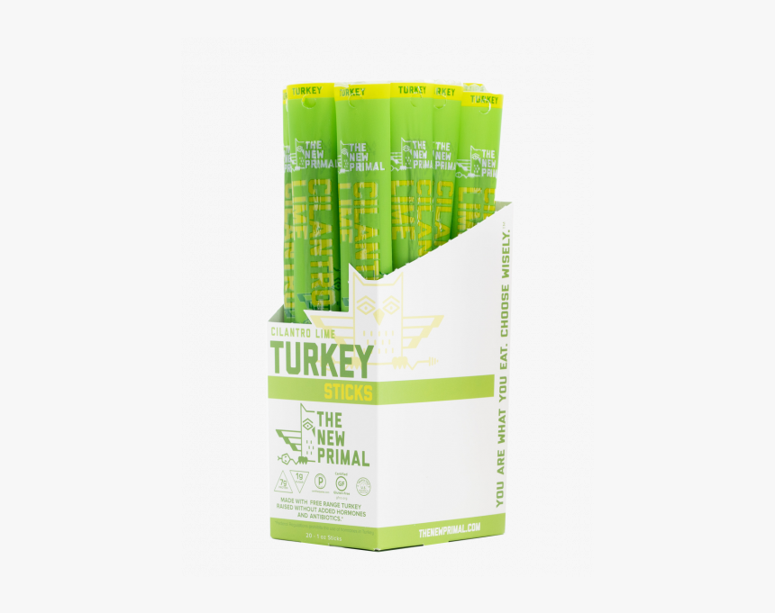 The New Primal Cilantro Lime Turkey Sticks 1 Oz Bags - Paper, HD Png Download, Free Download