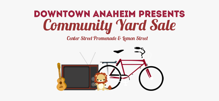 Community Yard Saletop Banner - Simple Bicycle, HD Png Download, Free Download