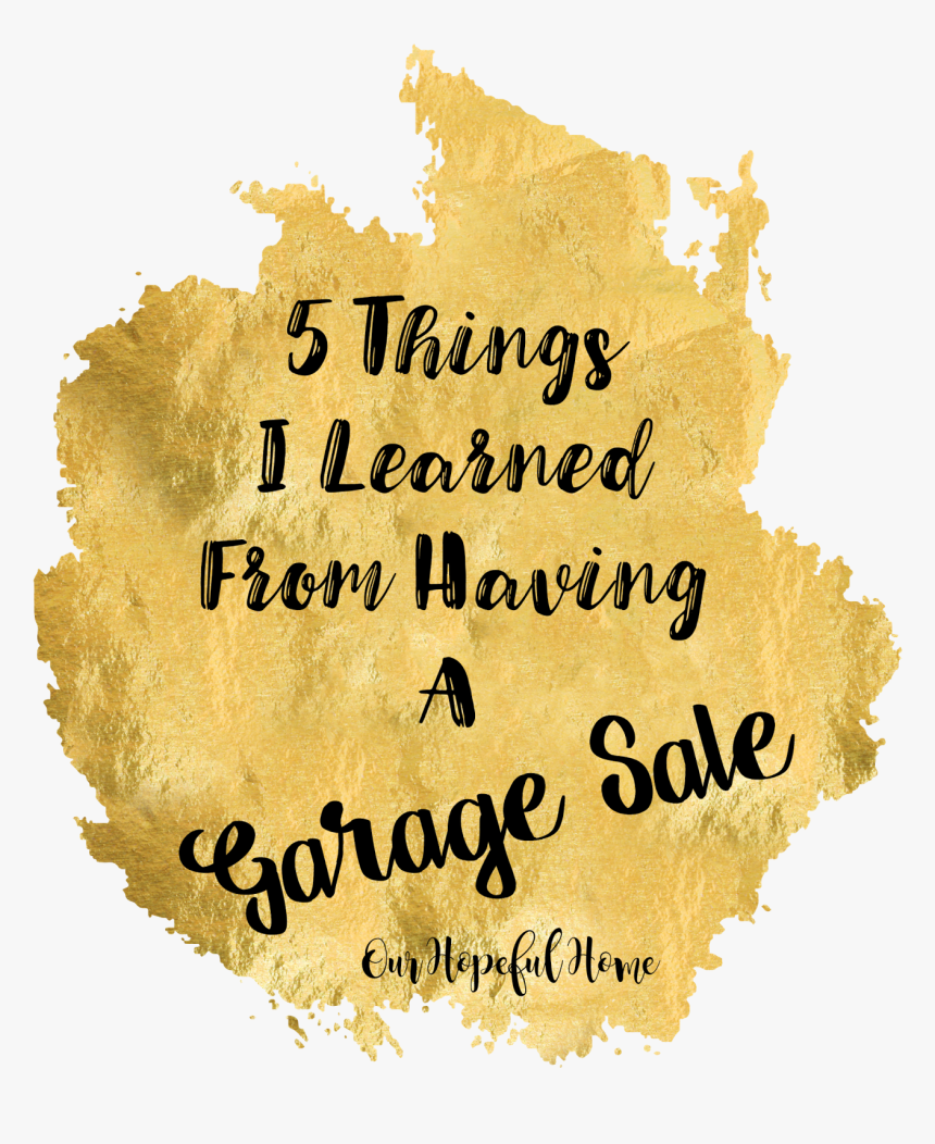 Garage Sale Tips - Calligraphy, HD Png Download, Free Download