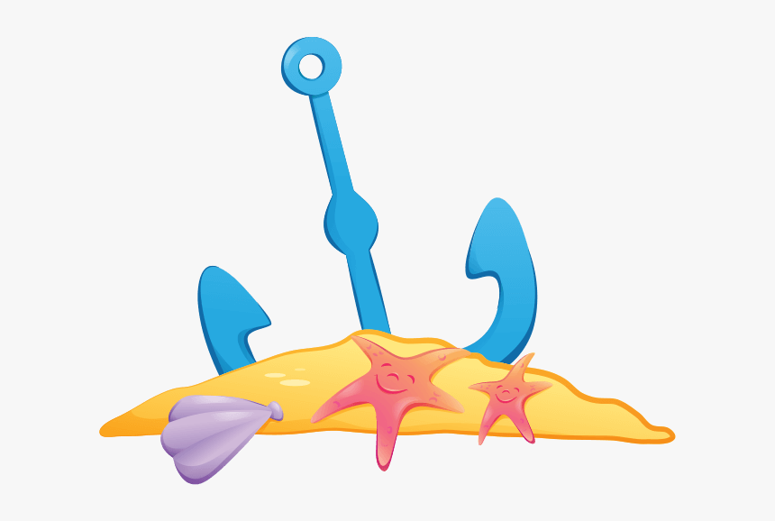 Anchor Clipart Underwater - Kids Sea Png, Transparent Png, Free Download