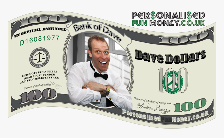 Personalised Dollar Bills - Banner, HD Png Download, Free Download