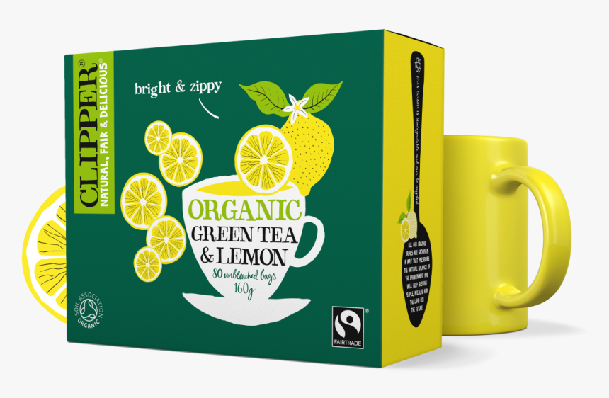 Organic Fairtrade Green Tea With Lemon - Fairtrade On Tea And Coffee, HD Png Download, Free Download