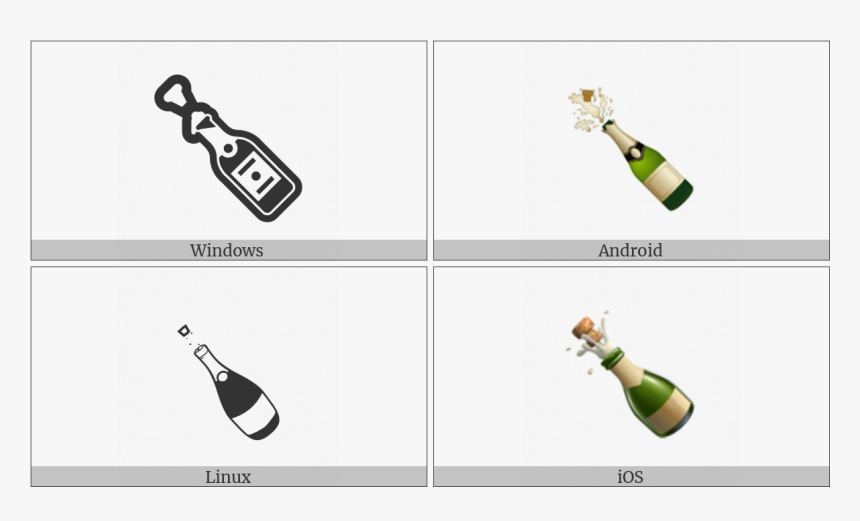 Bottle With Popping Cork On Various Operating Systems - Beer Bottle, HD Png Download, Free Download