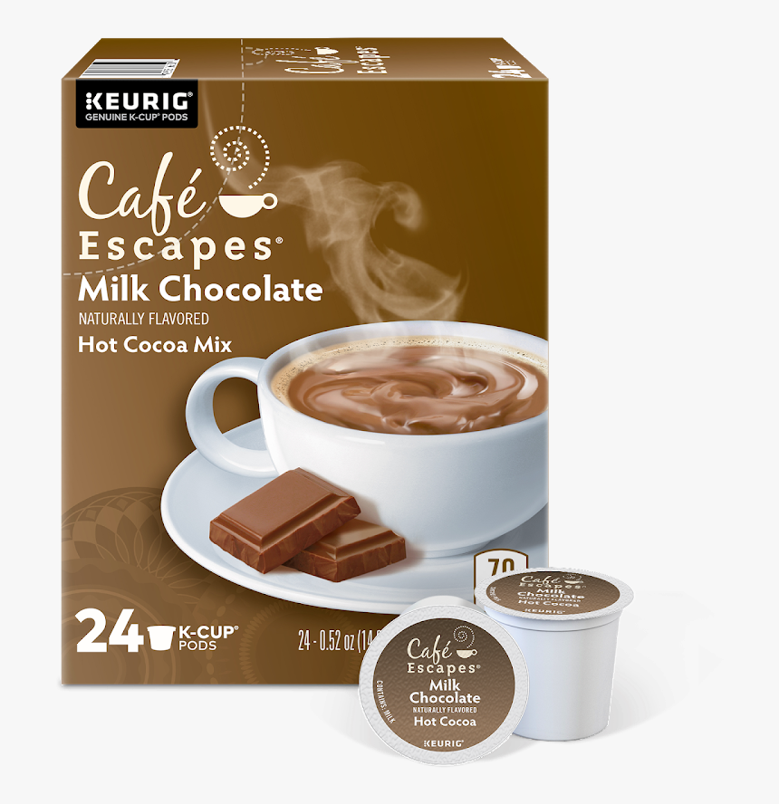 Milk Chocolate Box Of 24 Kcups - Chocolate Caliente Y Cafe, HD Png Download, Free Download