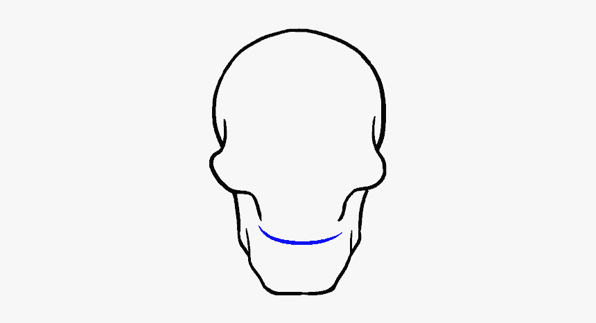 How To Draw Skull - Tete De Mort Dessin, HD Png Download, Free Download