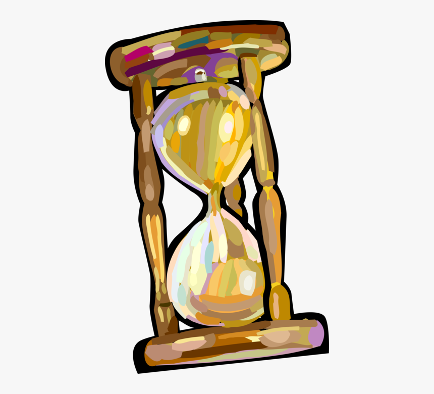 Vector Illustration Of Hourglass Or Sandglass, Sand, HD Png Download, Free Download