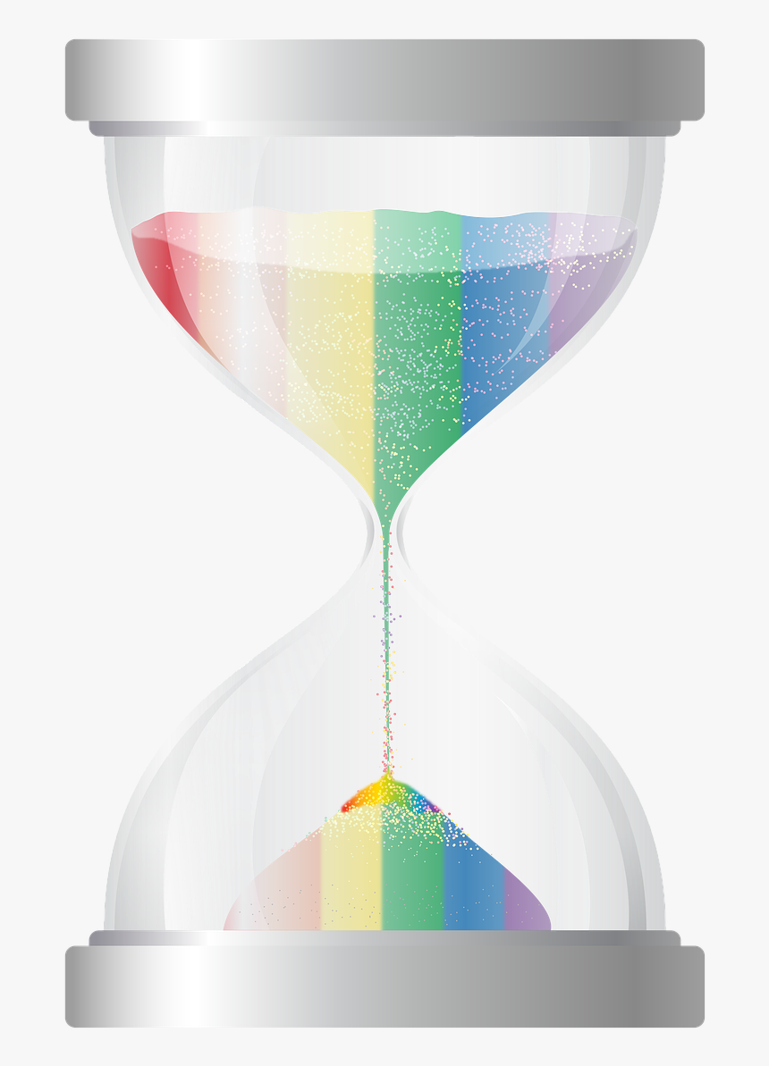 Hourglass Timer Rainbow Free Picture - Clipart Hourglass, HD Png Download, Free Download