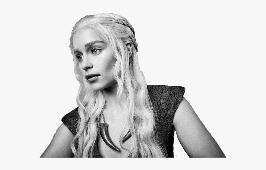Daenerys Targaryen Transparent Images - Daenerys Targaryen Black And White, HD Png Download, Free Download
