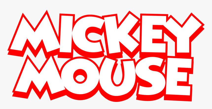 Mickey Mouse Logo Fundo Escuro Logo - Nome Mickey Mouse Png, Transparent Png, Free Download