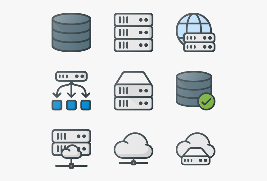 Servers & Database - Data Server Icon, HD Png Download, Free Download