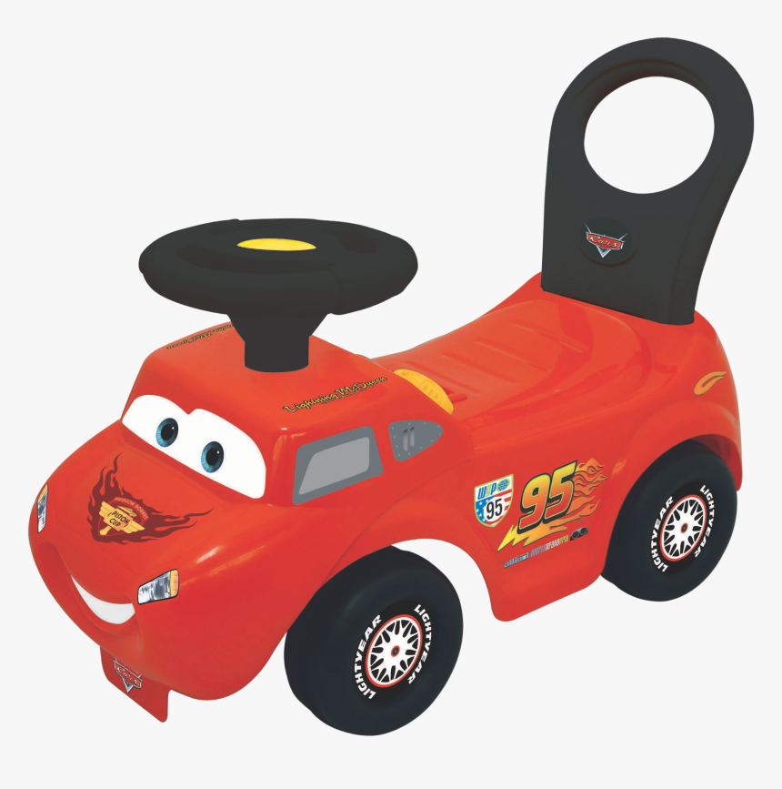 Disney Pixar Cars Light And Sound Mcqueen Racer Clipart - Voiture Porteur Cars, HD Png Download, Free Download