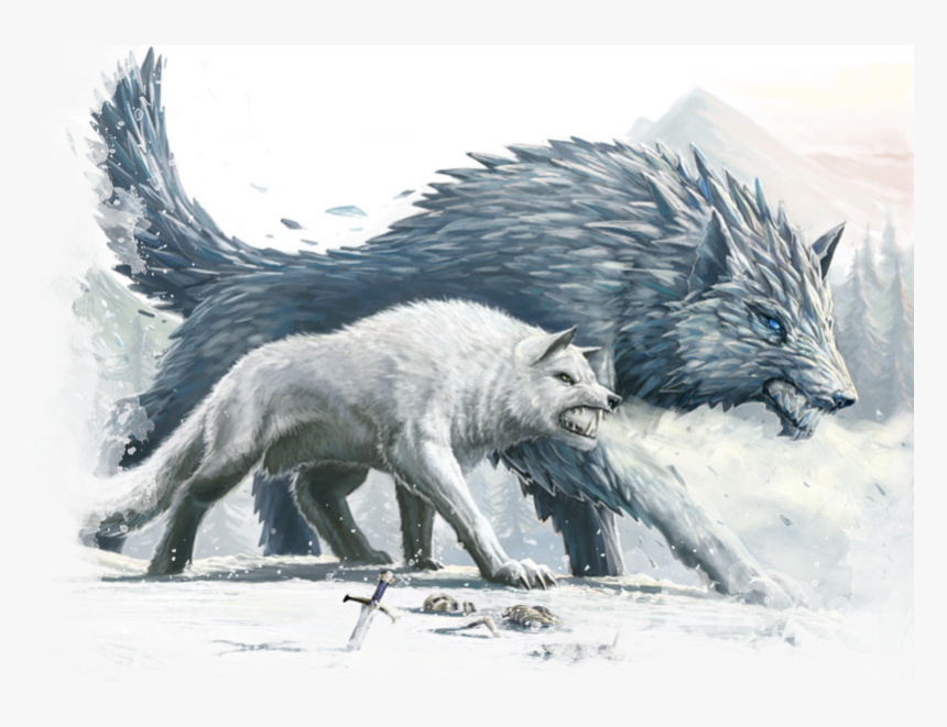 Transparent Snow Wolf Png - Dungeons And Dragons Winter Wolf, Png Download ...