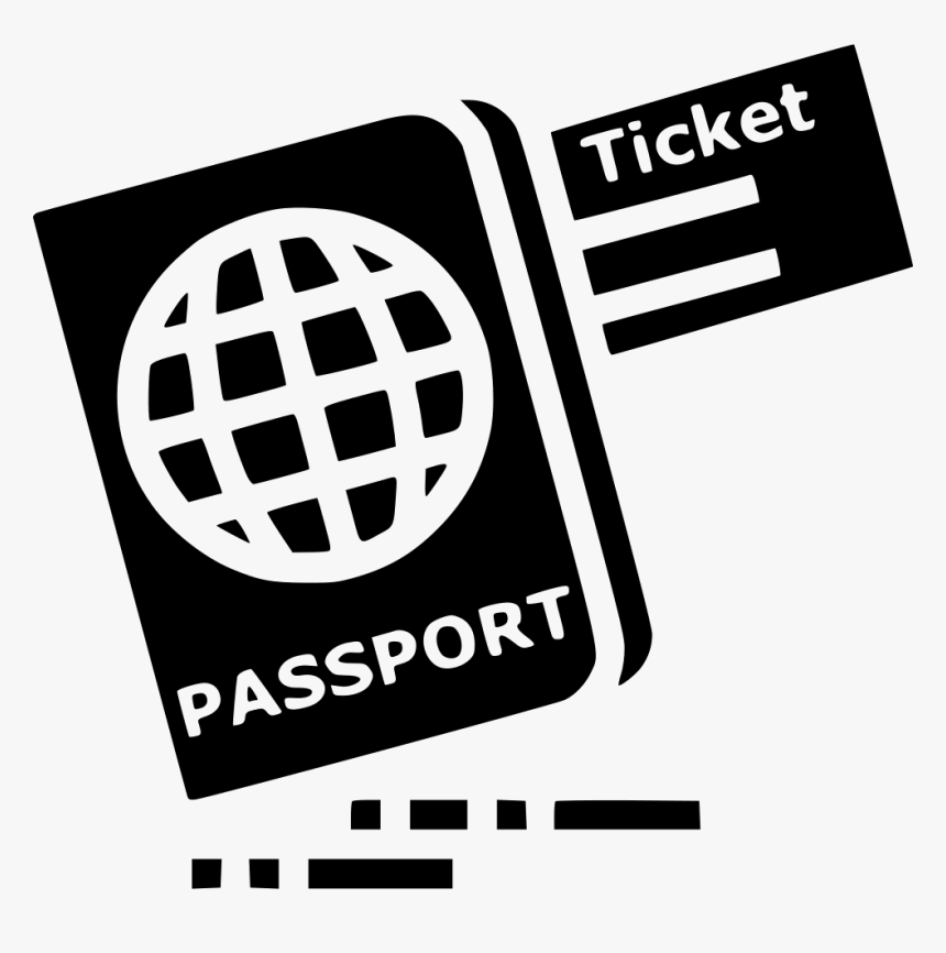 Ticket Passport Travel Visa Identity Tourism Document - Passport And Ticket Icon, HD Png Download, Free Download